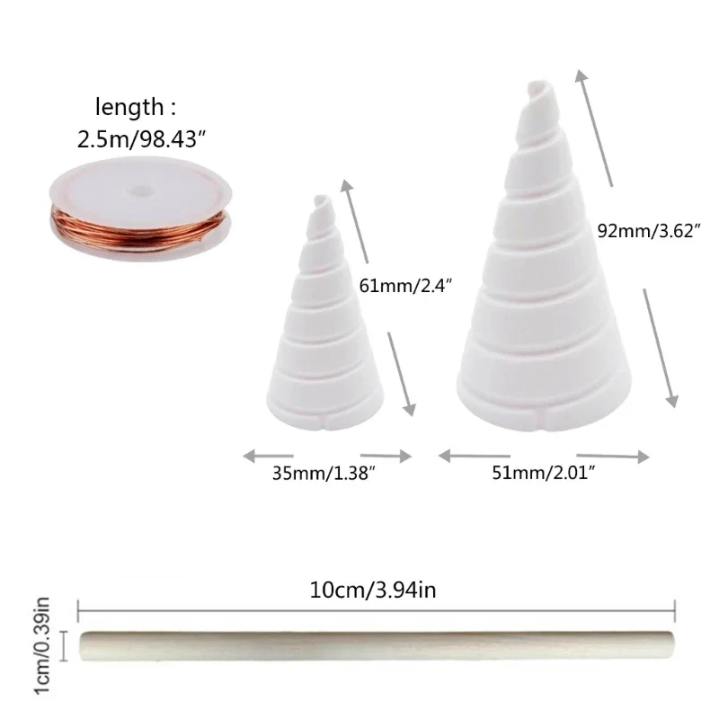 Fibonaccis Coil Winding Jig Electroculture Gardening Wire Antenna Jig Gardening Growing Plant Vegetables