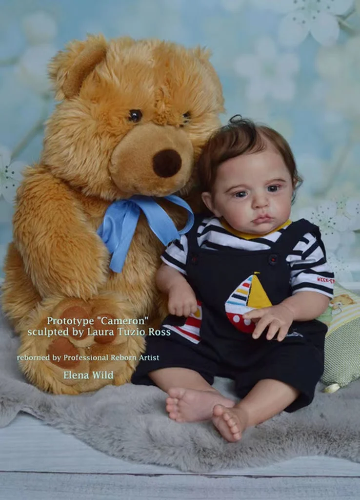 【Choose Boy/Girl Belly】FBBD 23inch Reborn Baby Doll Kit Cameron By Laura Tuzio Ross Unpainted Kit limited Edition With COA
