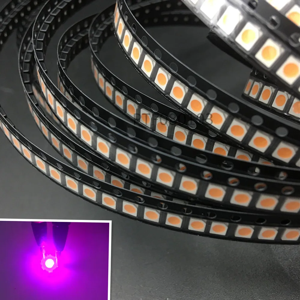 SMD 2835 LED Lamp Bead 21-25lm White Red Green Blue Pink Yellow SMD LED 3528 Beads LED Chip DC3.0-3.4V 60MA Patch