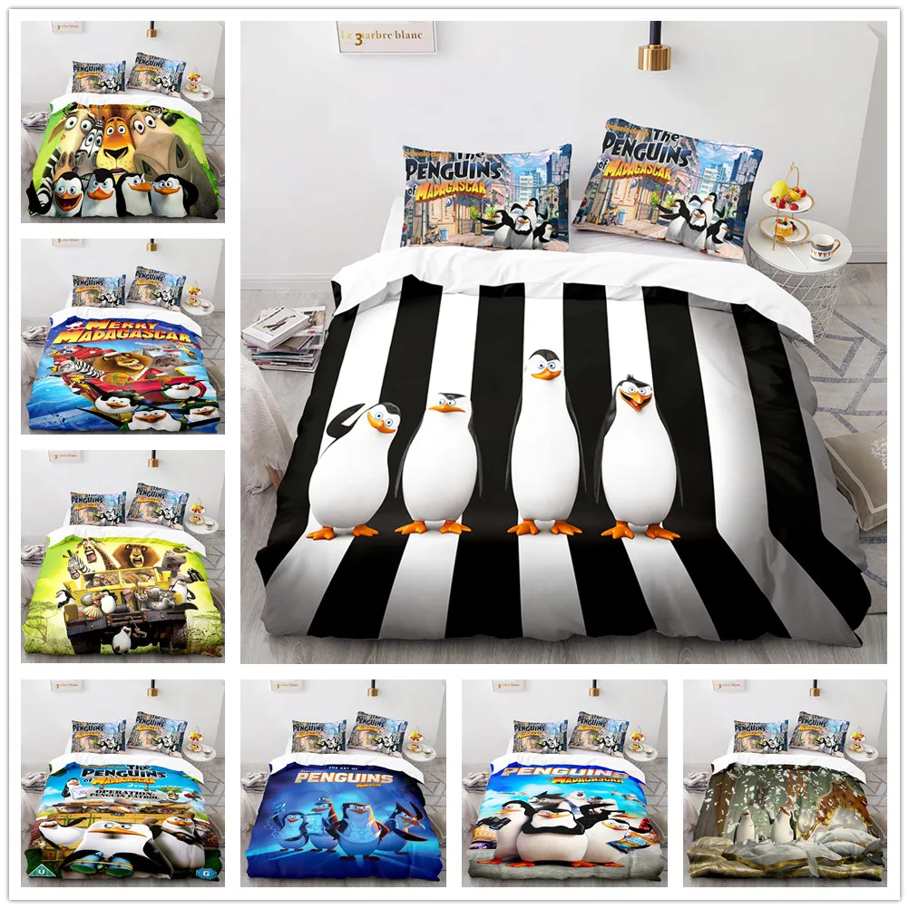 Penguins Skipper Home Textile Pillow Case 3D Bed Linen Duvet Covers  Comforter Bedding Sets Bed Set Home Decor Bedding| | - AliExpress