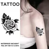 1Pcs Rose Waterproof Temporary Tattoo Stickers, Long-lasting Waterproof for One to Two Weeks, Suitable for Chest, Arm, Leg. 1