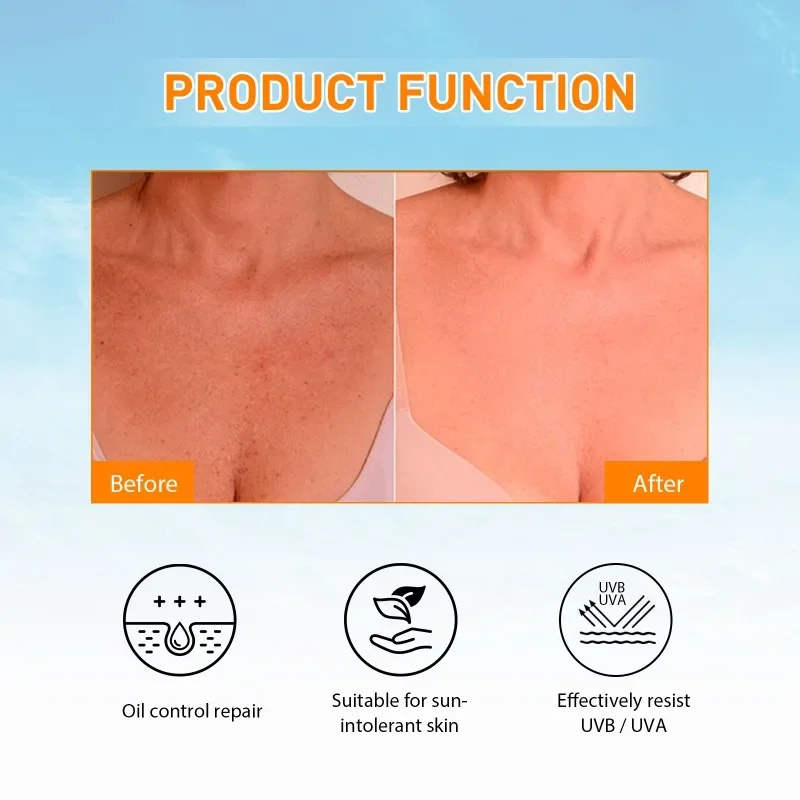 S9413dd37c881420a944e37f7307e3818V 50ml Original Face Sunscreen Anti-Shine Invisible Fluid | Anti-Imperfection Ultra SPF50 Body Sunscreen Whitening