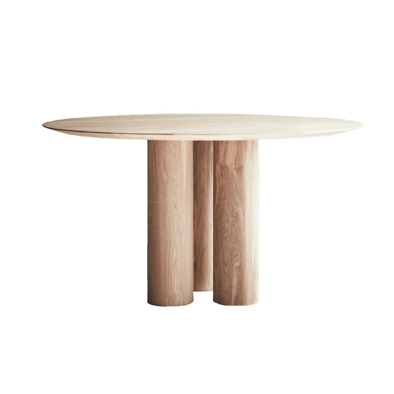 

Dining Table round Table Solid Wood Light Luxury Oak Home