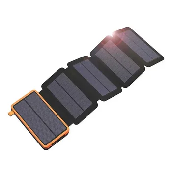 Power Bank solare da 20000 mAh, batteria esterna, pannello solare pieghevole, powerbank con doppio caricatore USB, powerbank per smartphone