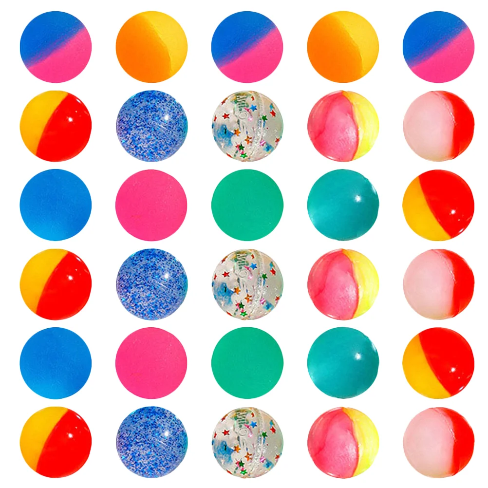 

25mm Rubber Mini Bouncy Balls Colorful Elastic Jumping Balls High Bounce Toy Kids Sport Games Party Favors