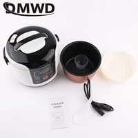 Cuiseur à riz électrique 2L 12V/24V, multicuiseur voiture/camion, boîte à lunch, machine de cuisson de bouillie, marmite à soupe, cuiseur vapeur, rendez-vous 24h 6