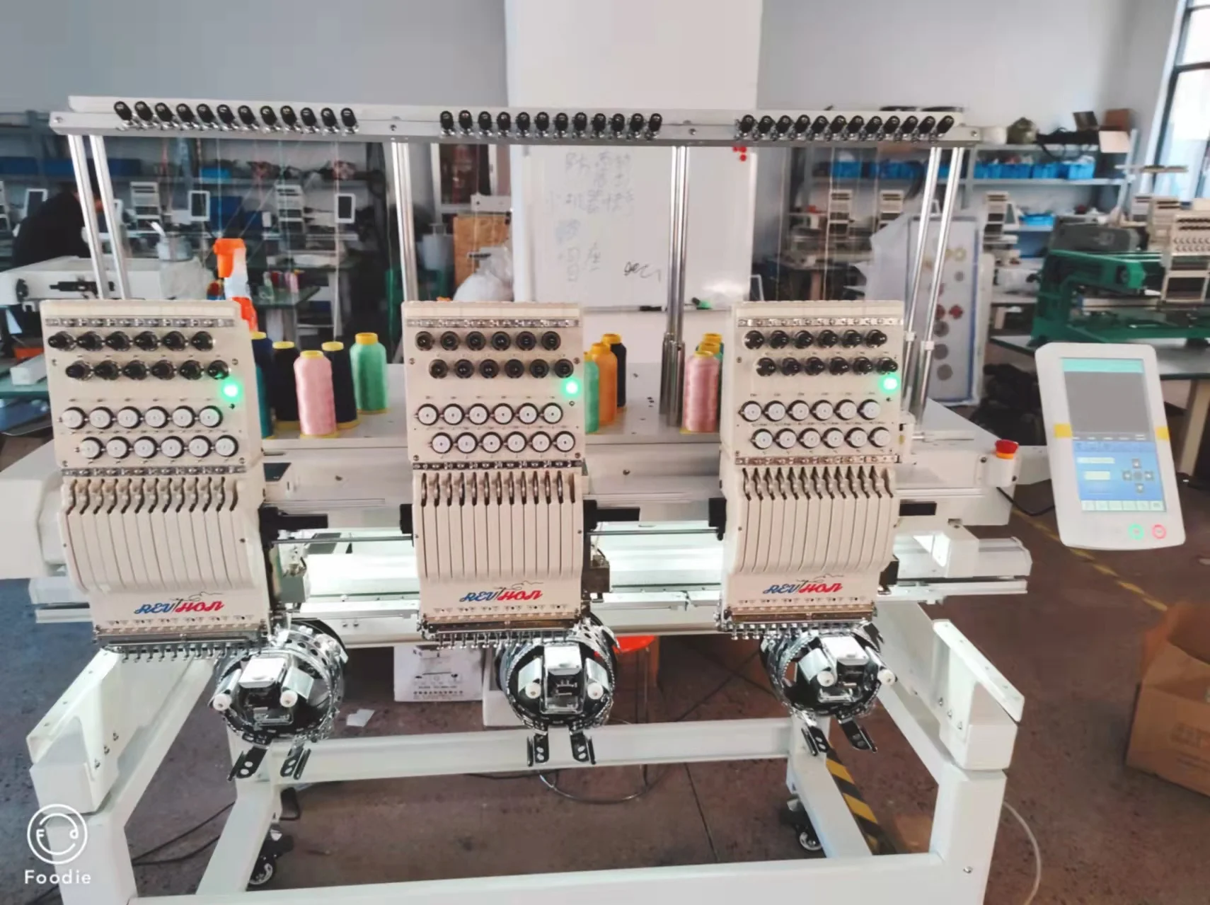 Commercial Use 3 Head Embroidery Machine Computerized for Sale 5