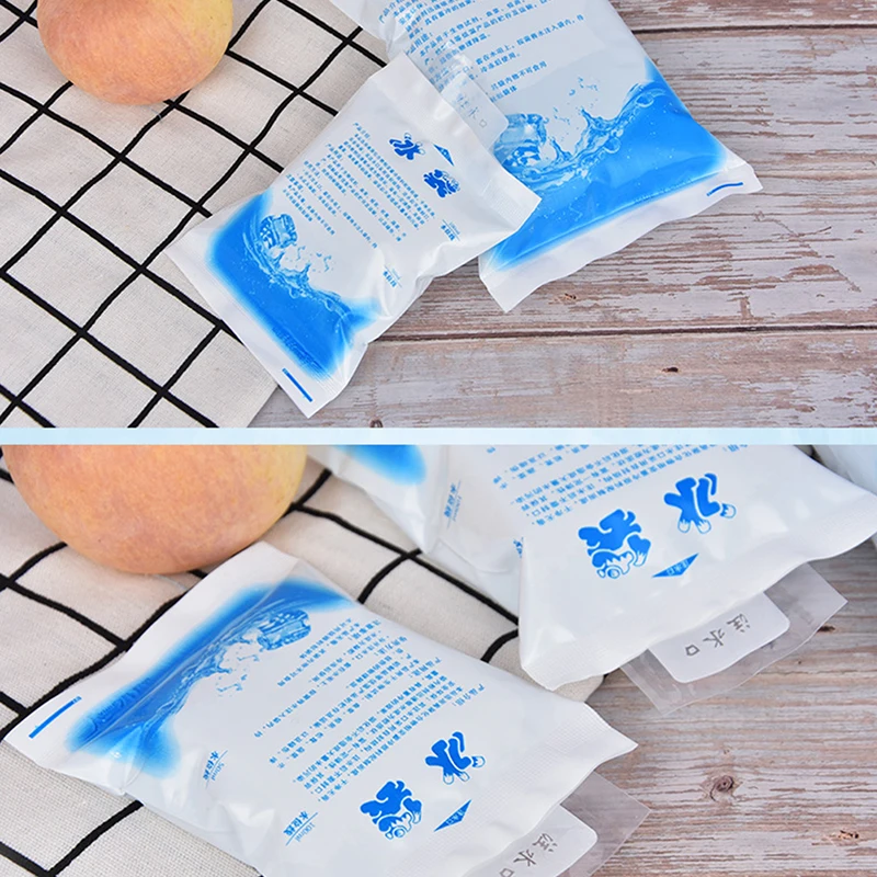 Reusable Gel Ice Pack Insulated Dry Cold Ice Pack Gel Cooling Bag Food Fresh