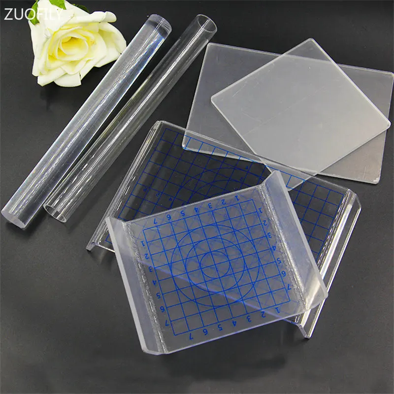 Acrylic Clay Rolling & Rubbing Tool for Handmade Pottery & Earrings