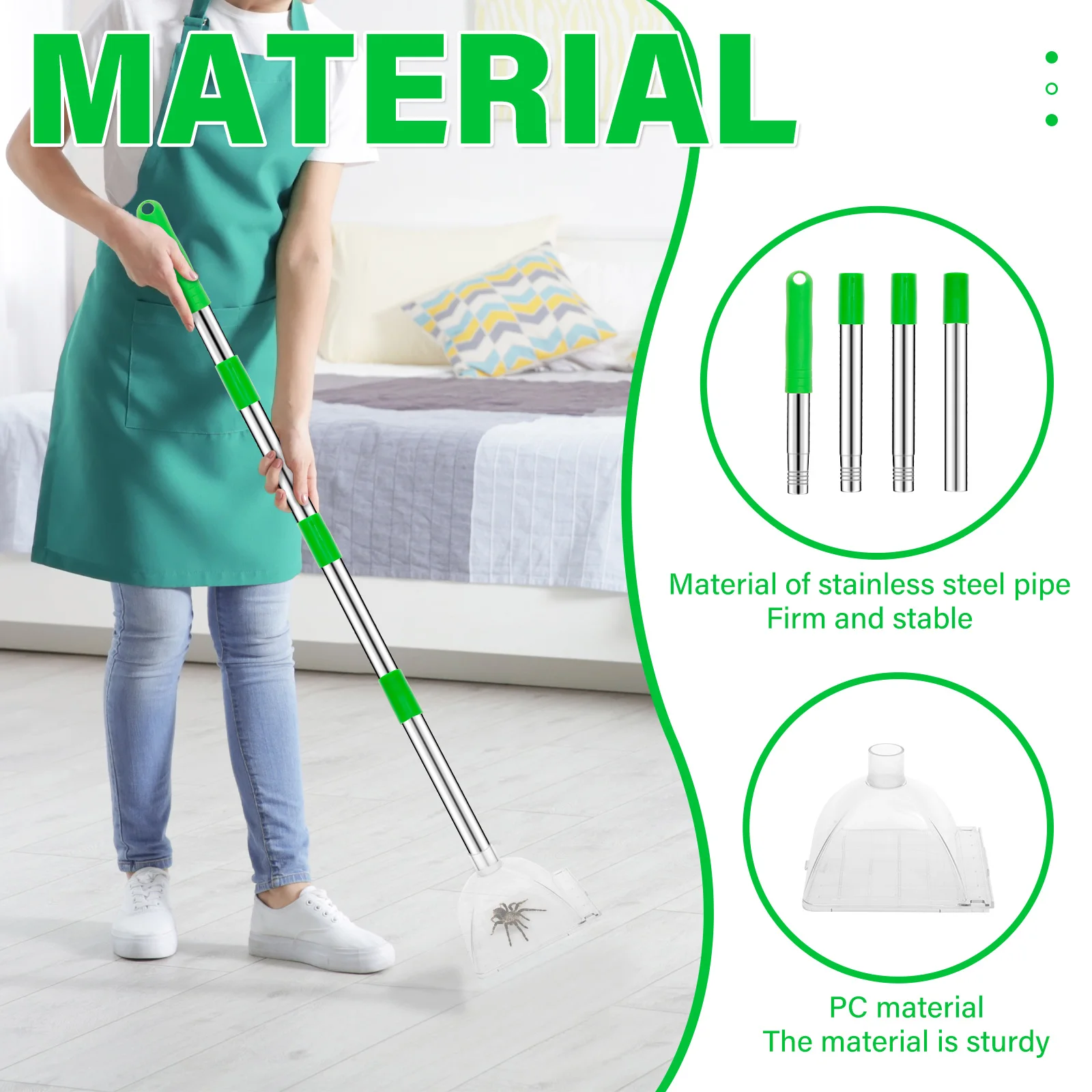Stainless Steel Pest Catcher Net Tool for Indoor Outdoor Use