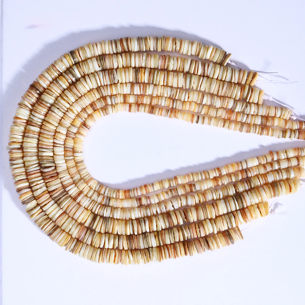 100% Natural Coffee Shell Spacer Beads 6/8/10mm Rondelle Beads For Jewelry Making DIY Bracelets Accessories 15'' 5