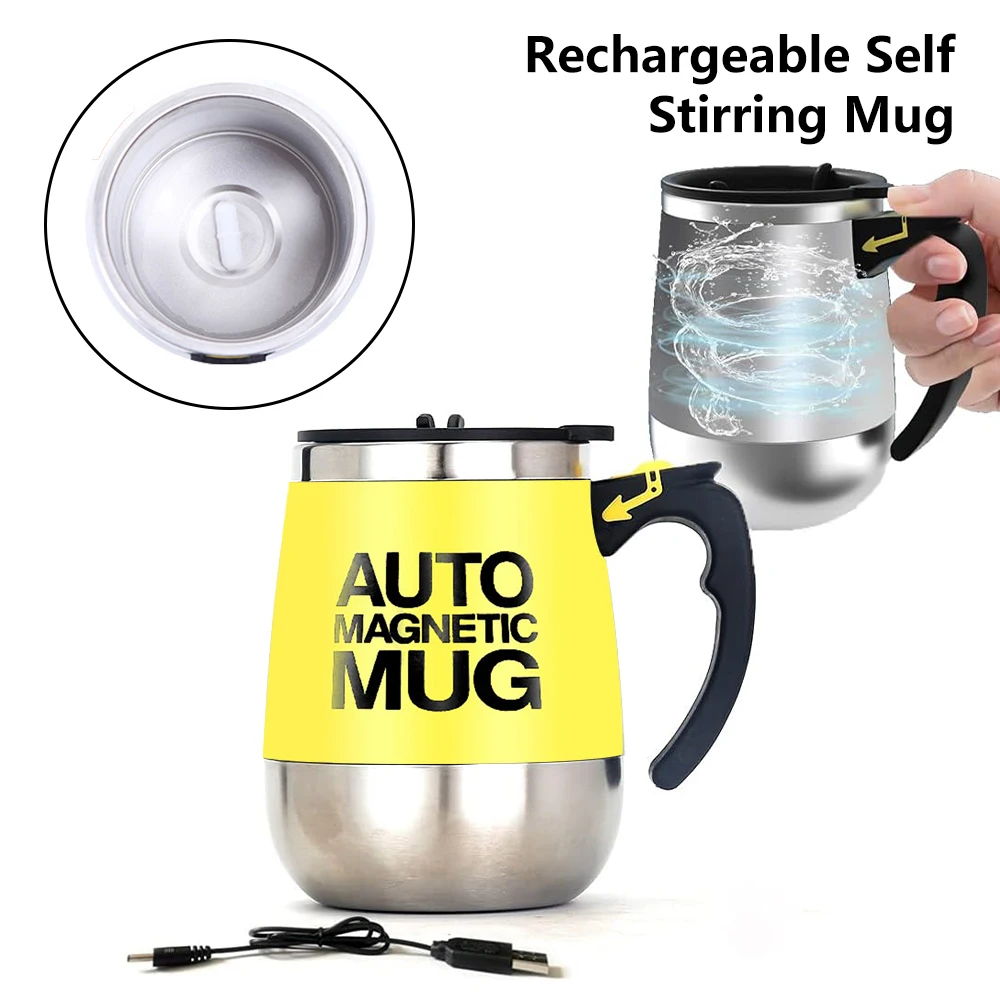Automatic Self Stirring Magnetic Mug 304 Stainless Steel Coffee Milk Mixing  Cup Creative Blender Smart Mixer Thermal Cups - Blenders - AliExpress