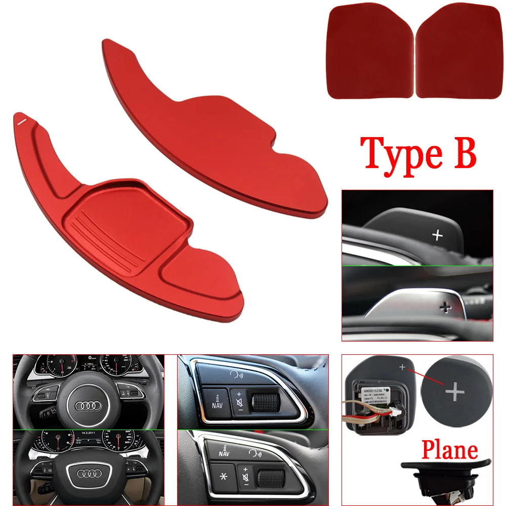 Schaltwippen Shift Paddles Passt Zu Audi A3 S3 (8V, 8Y) A4 S4 (B9) Alu Schwarz 4255686523114