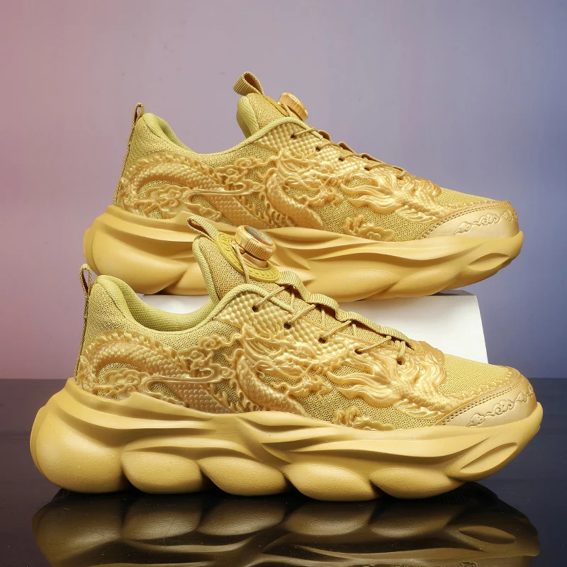 Men's Lace-Up Training Design Casual Shoes |   All-Season Wear-Resistant Sole |   Modern Style Sneakers, Original Design Running Shoes, Suitable for All Seasons