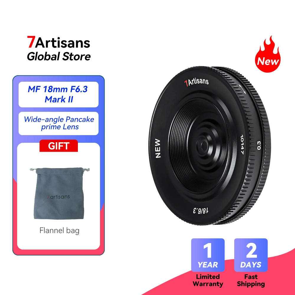 7artisans 7 Artisans 18mm F 6 3 Mark II Wide Angle Pancake Prime APS C 7artisans-7-artisans-18mm-f-6-3-mark-ii-wide-angle-pancake-prime-aps-c