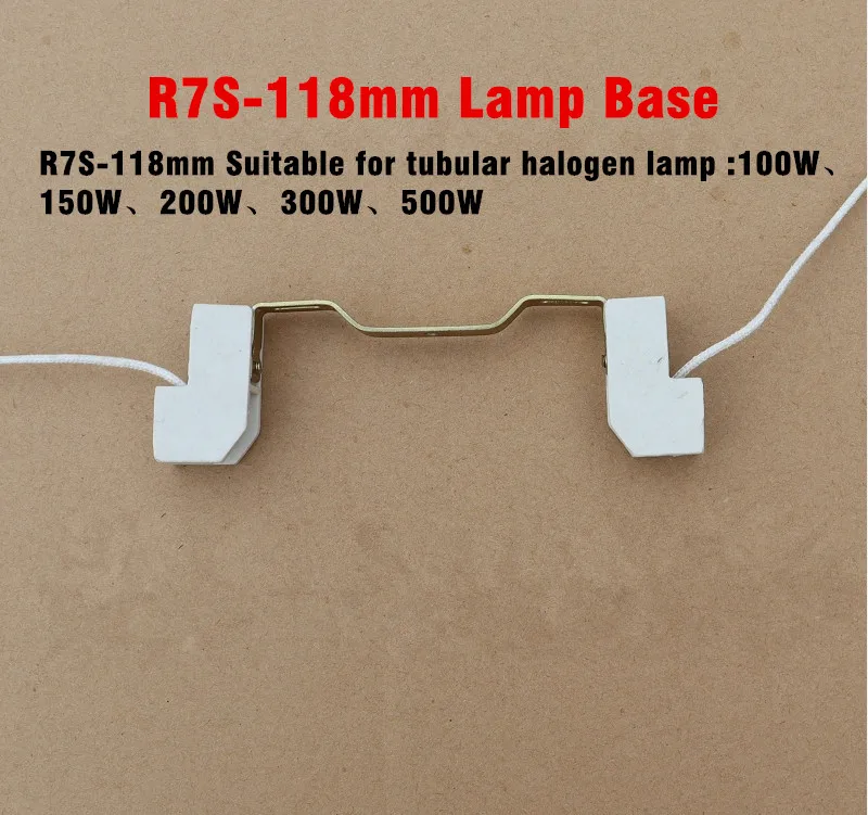 78/118/189mm R7S Flut Halogen Glühbirne Keramik Lampe Basis Halter