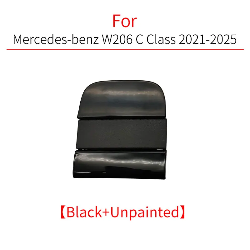 Luxury Car Rear Bumper Tow Hook Cover Cap - White/Black Finish