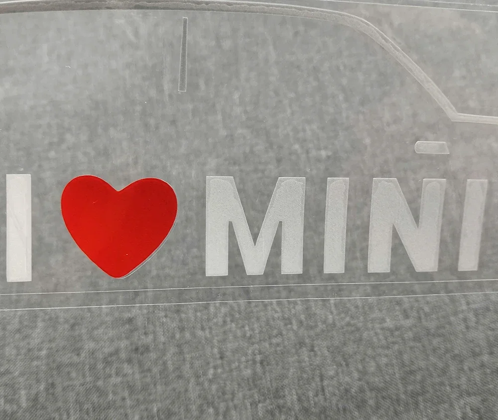 I Love Mini Cooper One S Countryman JCW  ׷  ƼĿ, ̵  ǵ, ڵ ׼