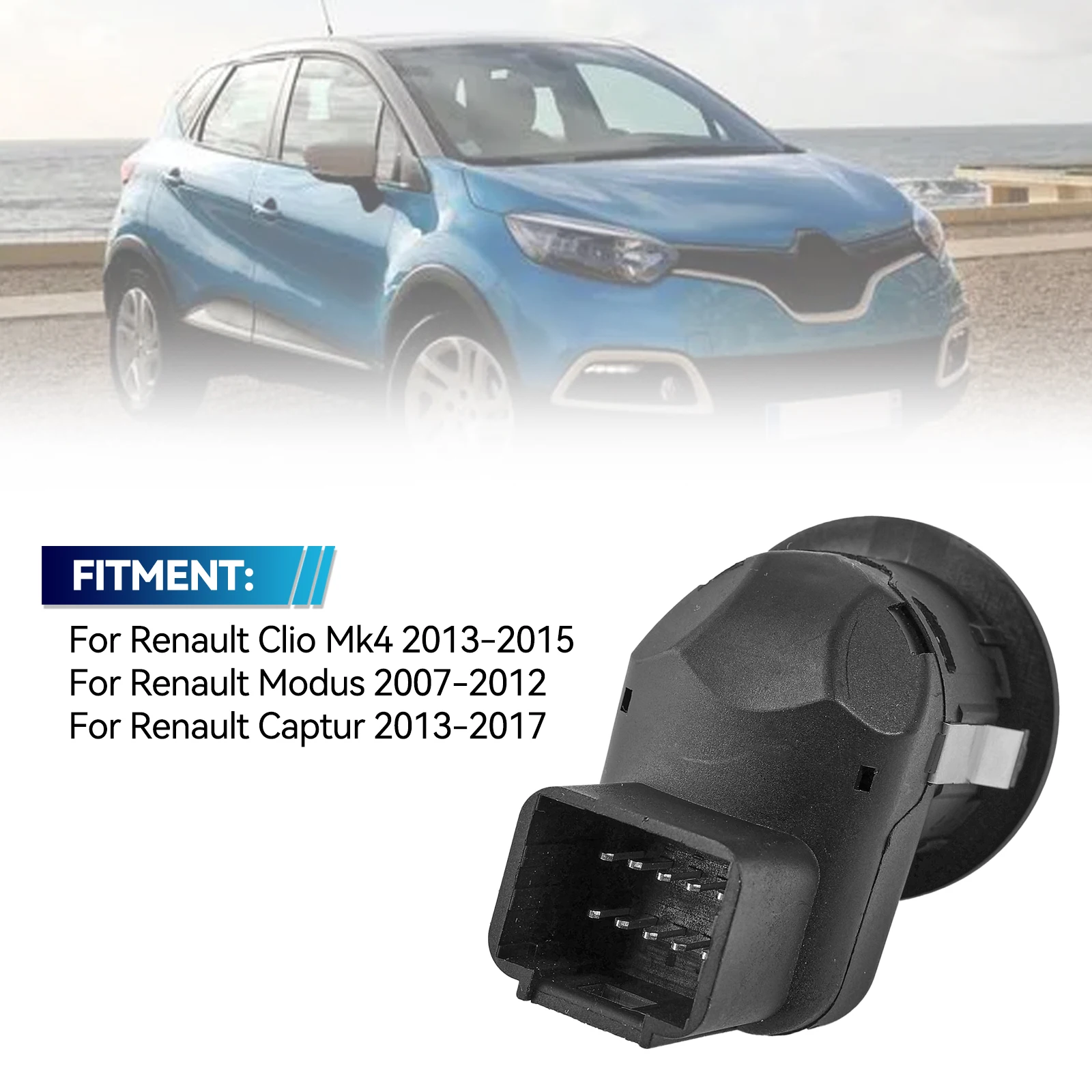 Bouton De Réglage De Rétroviseur Pour Renault Captur I, Clio IV, Grand Modus - Réf. 8200676529