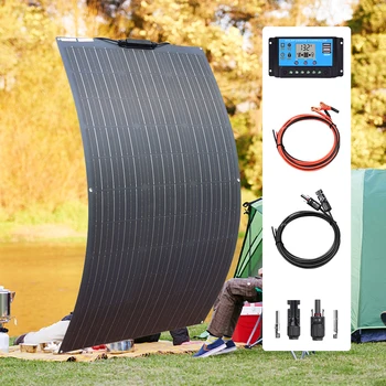 Xinpuguang 18V Solar panel 유연한 태양 전지 패널 단결정, 자동차, 보트, 가정용 태양광 충전, 방수 태양광 키트, 중국 인버터, 12V, 100W, 200W, 12V, 24V
