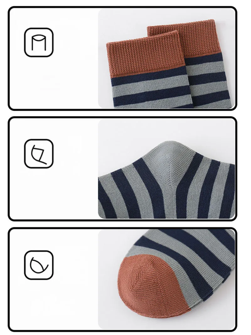 Autumn Baby Tube Socks Color Block Kids Stripe Socks