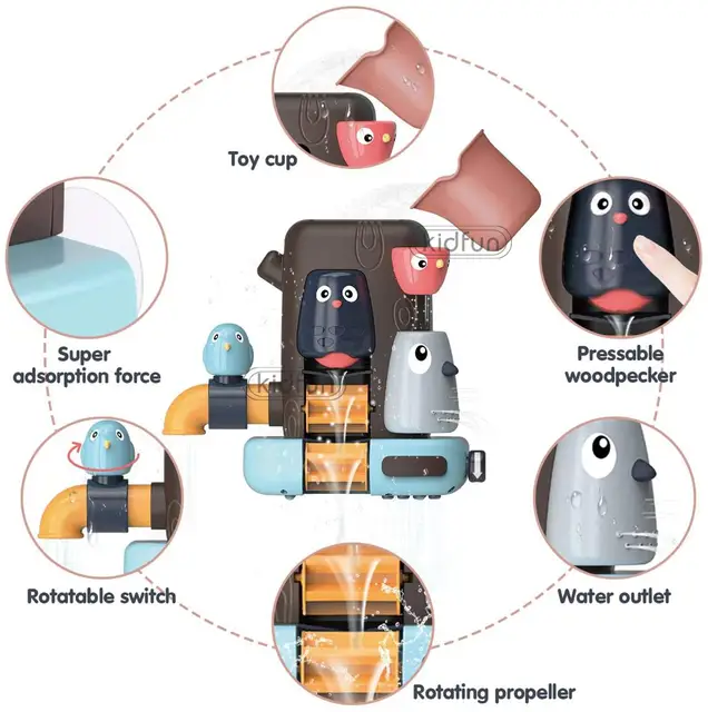 Baby Bath Toys for Kids Baby Shower Toys  Elephant Bird Water Spray Toy For Kids Swim Pool Toys Baby Toys for Children 1 2 3Year 2