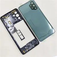 Phone Housing Middle Frame For Samsung Galaxy A32 4G A325 Battery Back Cover Case Panel Lid Rear Door With Camera Lens 6