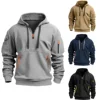 Sweat-shirt à capuche à épaules tombantes pour hommes