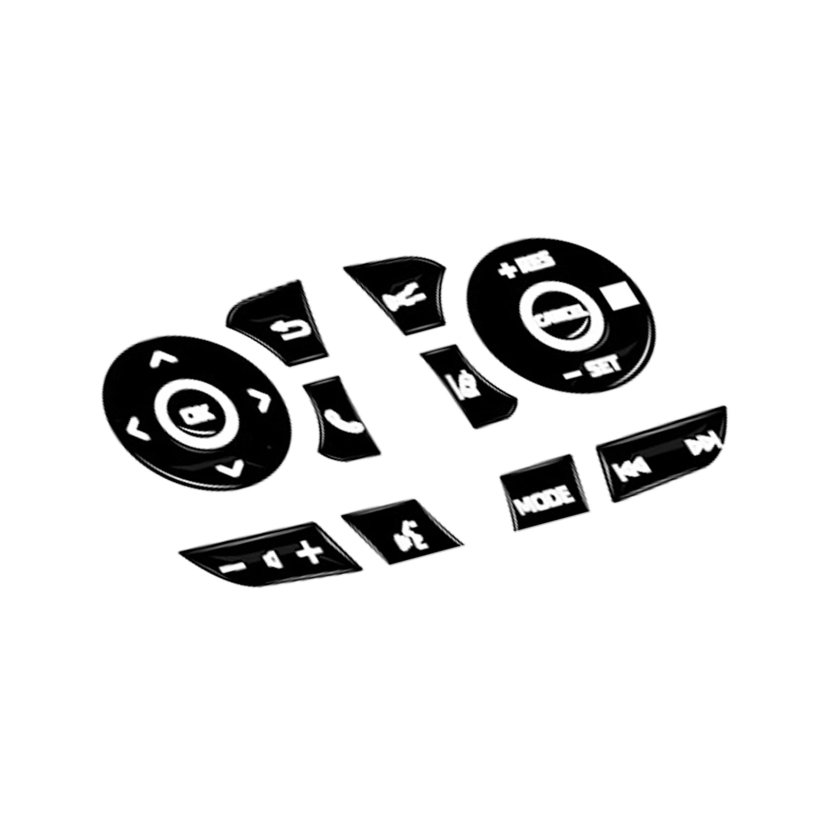 도요타 캠리 2018-2019 용 블랙 에폭시 기어 시프트 단추 커버 트림 스티커, 12 개