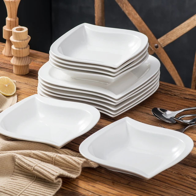 Service 6 Dinnerware Set, Malacasa Dinnerware Sets