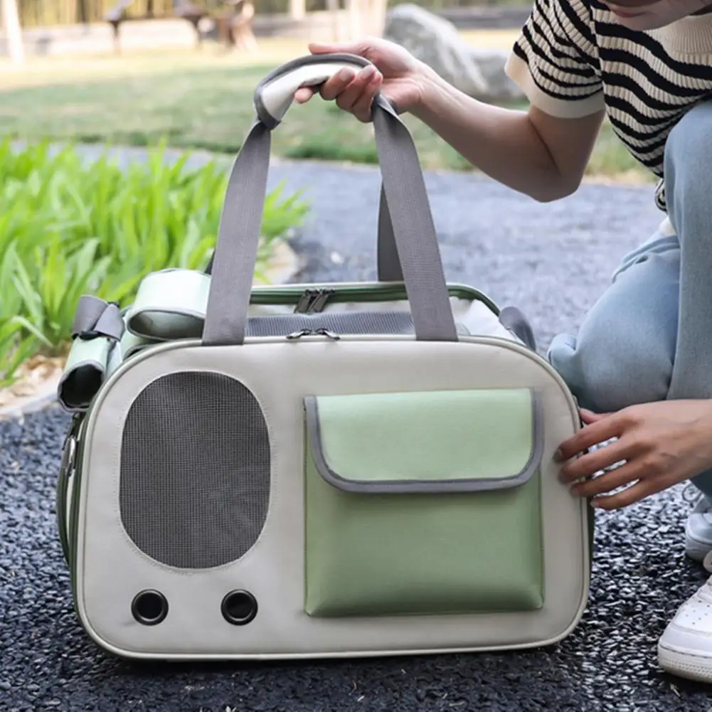 Easy Storage Pet Carrier Foldable Pet Handbag Lightweight Carrier Bag Breathable Travel Bag for Dogs Cats Foldable Durable