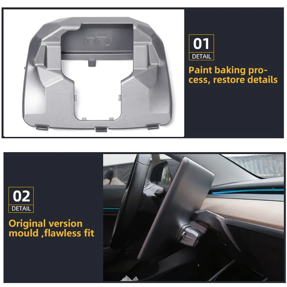 Tesla Screen Rotating Bracket Screen Swivel Tilt Mount For Tesla Model 3 Model Y Center Console Navigation Screen Rotating Holder Bracket Interior Accessories