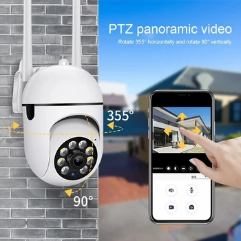 4K PTZ WiFi IP Camera Outdoor AI Human Tracking CCTV Audio Home Security Surveillance Camera 1