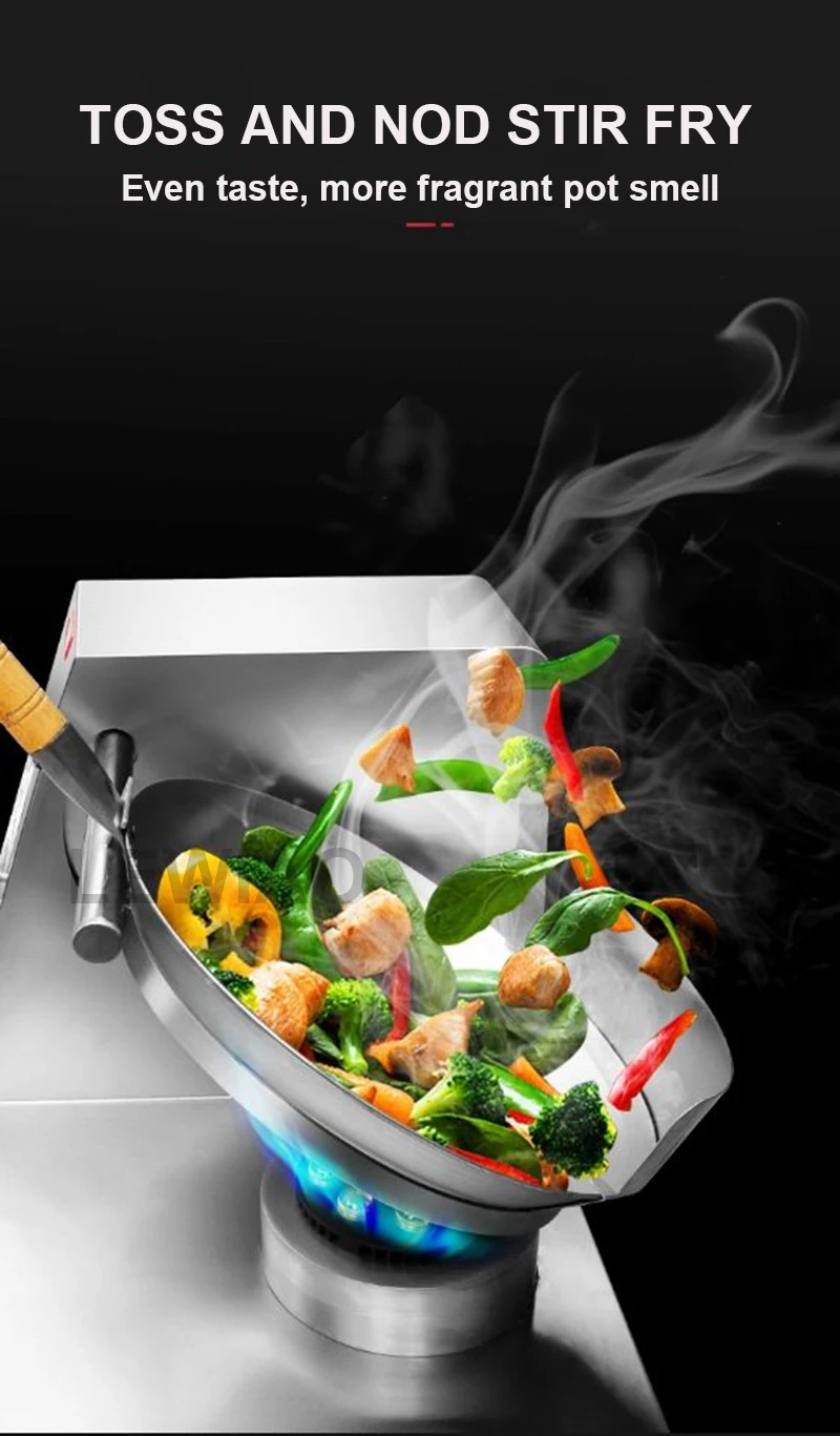 Description Picture 5 of itemCommercial Automatic Drum Cooking Machine Lntelligent Wok Cooking Robot Fried Rice Dishes Maker Gas or Electric Stir Cooker