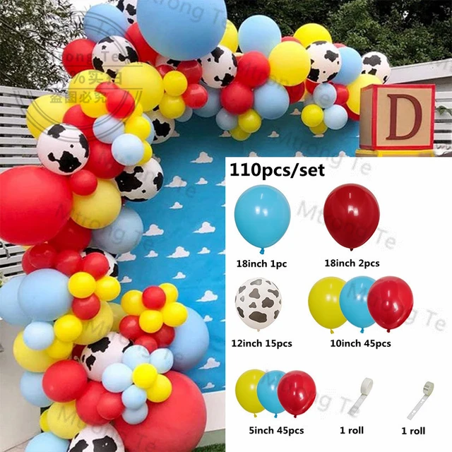 Pet dog paw latex balloon chain arch animal theme birthday party