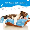 Puppy Blanket Soft Fleece Pet Blanket for Small Medium Large Dogs Cats Kitten Warm Paw Printed Dog Blanket Sleep Mat Bed Covers 6
