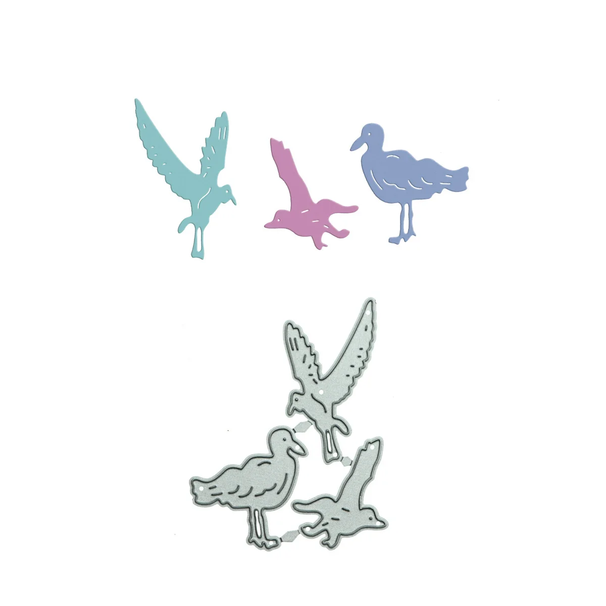 Tre Gabbiani Taglio Del Metallo Die Scrapbooking Art Frame Cartolina Clipart Papercraft Decorating Cutter Stencil Cut Template Mold