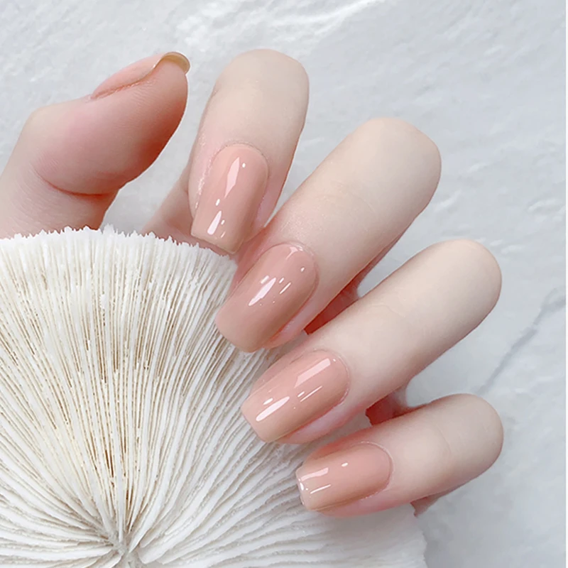 Nail Polish Base Coat Semi-permanent UV Varnish Manicure Nude Rubber Base Gel Polish 7 Colors