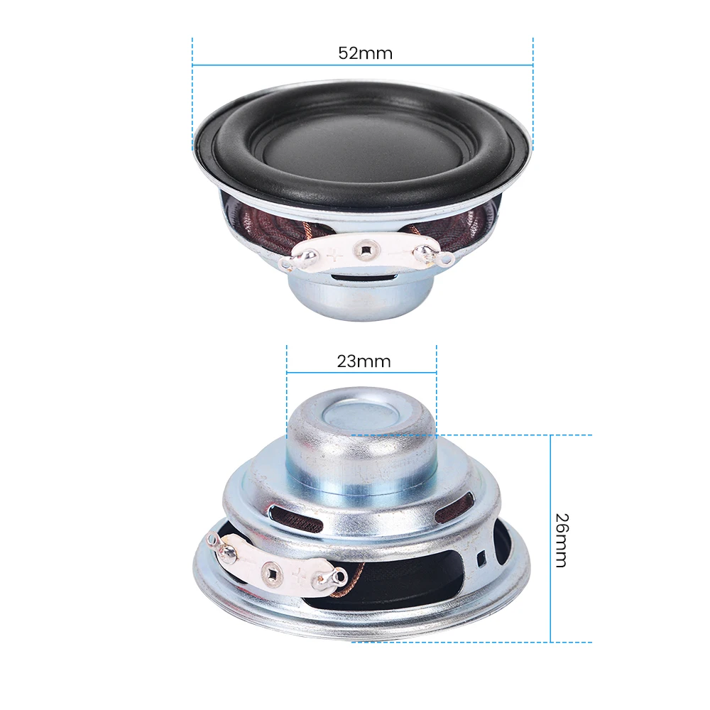 AIYIMA Mini Full Range Speaker Audio 52mm 4 Ohm 5 W DIY Home Theater Music Bluetooth Speaker Rubber Edge Loudspeaker 2Pcs bluetooth speaker mini bluetooth speaker audio speaker