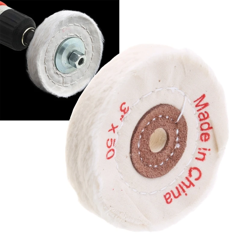

Cloth Buffing Polishing Wheel Buffer Polish Jewelry For Rotary Abrasive Tools 3"