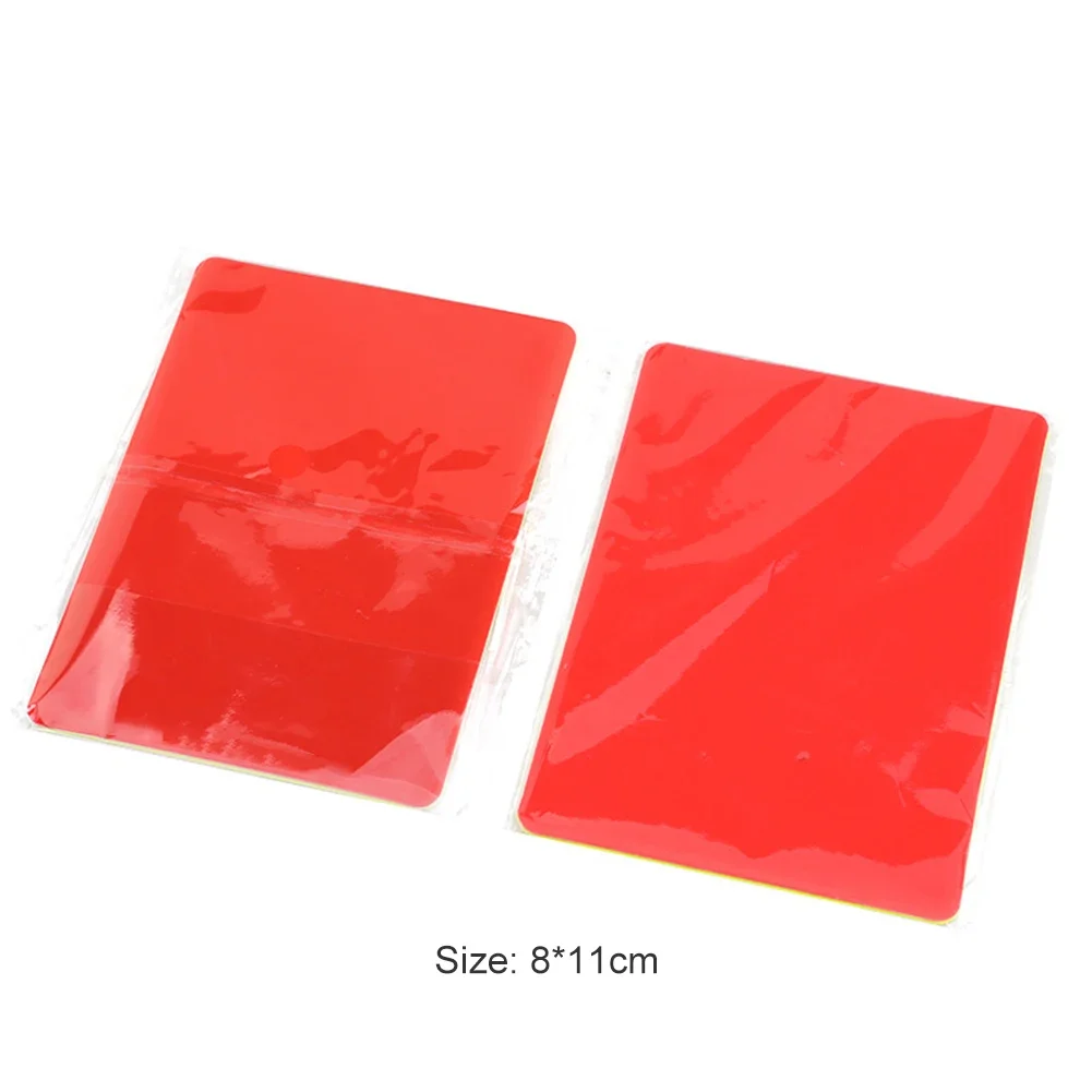 1-10pcs PVC Soccer Football Referee Wallet Notebook With Red Card And Yellow Card Professional Game Referee Tool