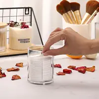 Acrylic Disposable Paper Cups Holder Cosmetic Cotton Storage Rack Bathroom Mouthwash Cup Dispenser Makeup Table Organizer 2