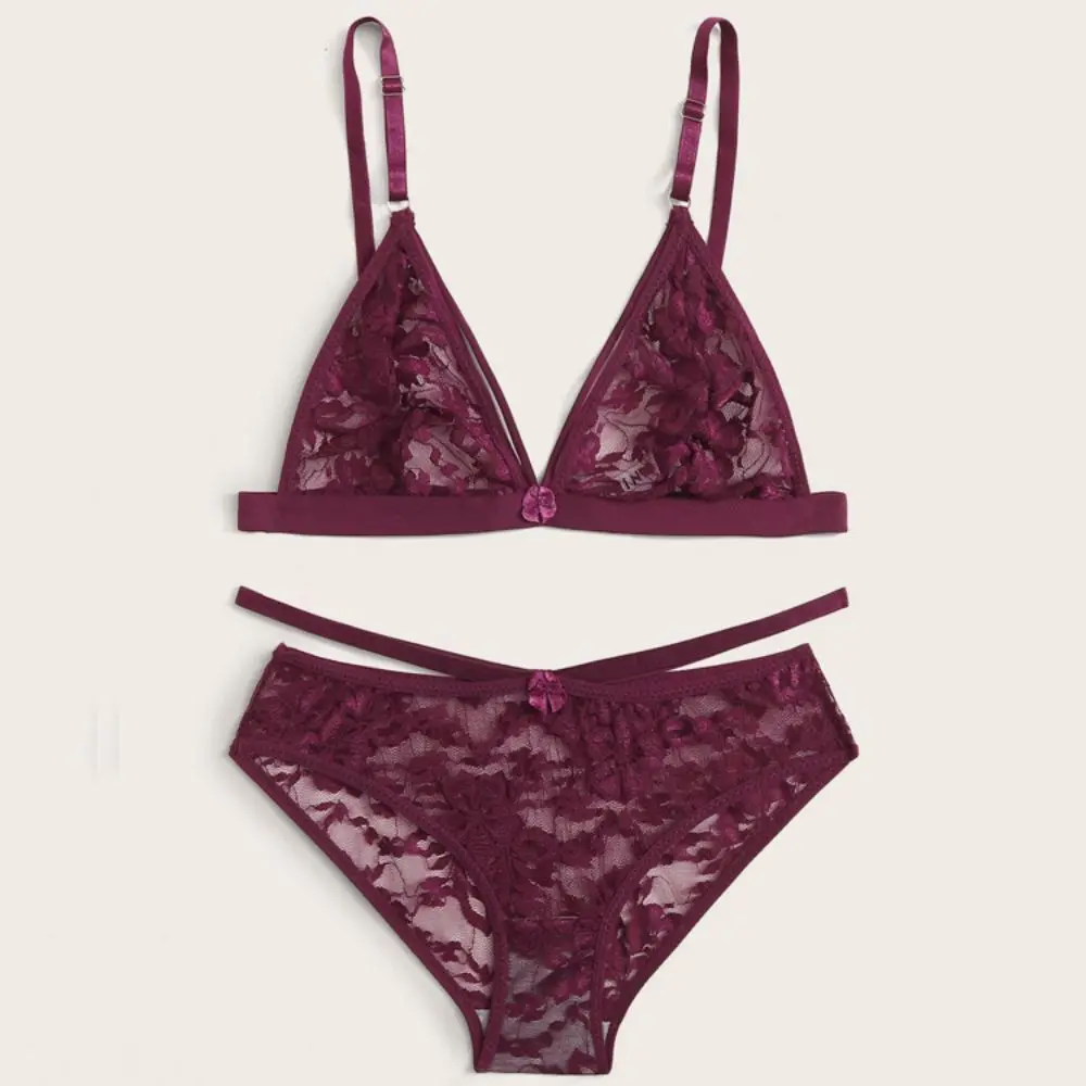 PassionLAB Women Lace Bra Sets Underwear Backless Vest Sexy Lingerie