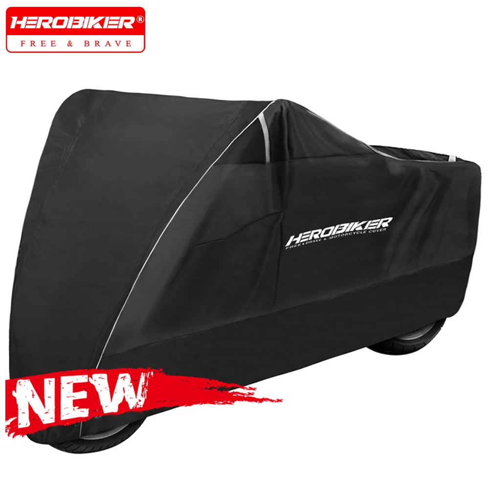 Premium All-Season Waterproof Motorcycle Cover - Ultimate UV and Dust Protection for Indoor and Outdoor Use