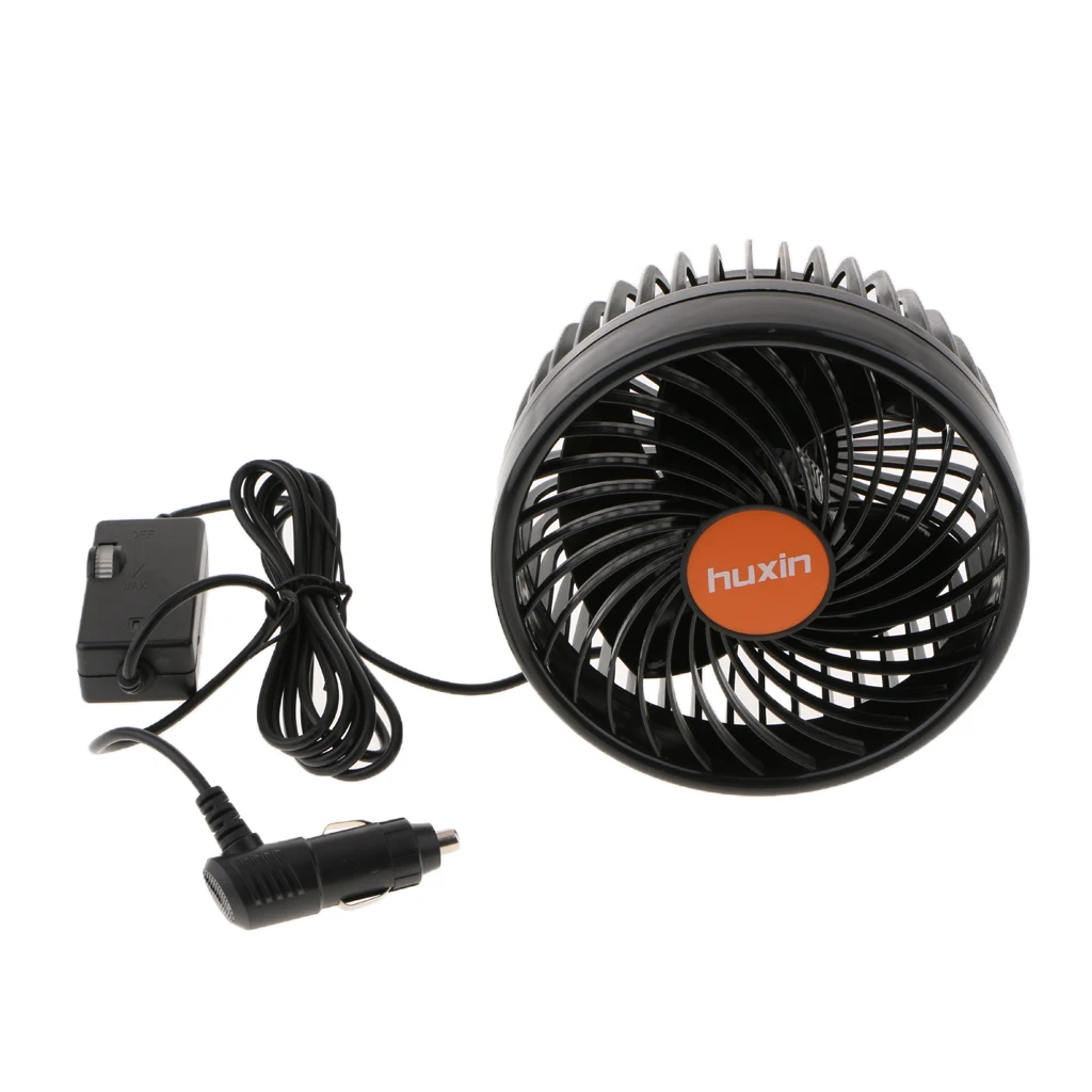 Car Windshield Electric Fan Cooling System Adjustable 24V 6'' single head Universal Sucker electric fan car fan