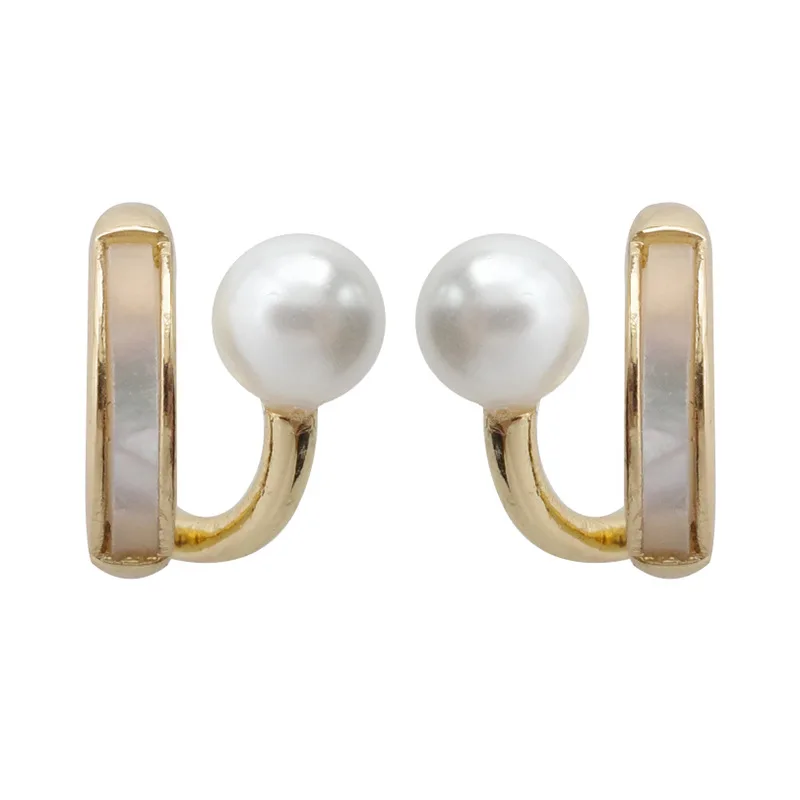 1 Pair Fashion Simple And Small Drop Glaze Pearl Earrings Delicate Accessories For Woman Christmas Party Girls Luxury Jewelry
