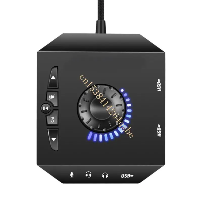 PC용 외부 USB 사운드 변환기 헤드폰 및 마이크용 다중 포트 T5UE