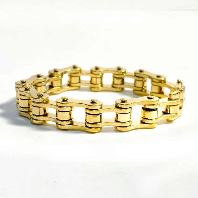 Stainless Steel Biker Chain Bracelet 