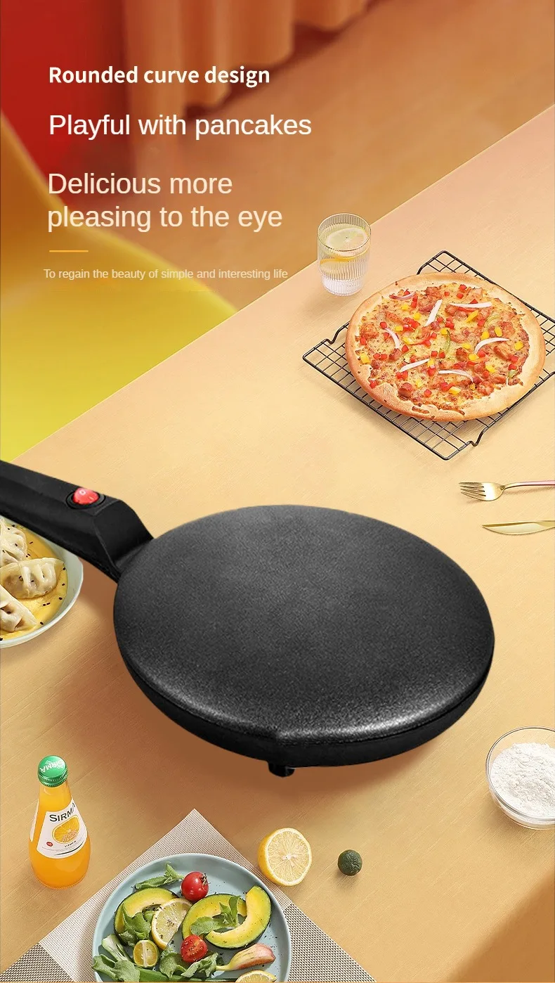 Description Picture 4 of itemElectric Crepe Maker Non-Stick Cooking Surface Electric cake pan Baking Pan single-sided heating small pancake machine