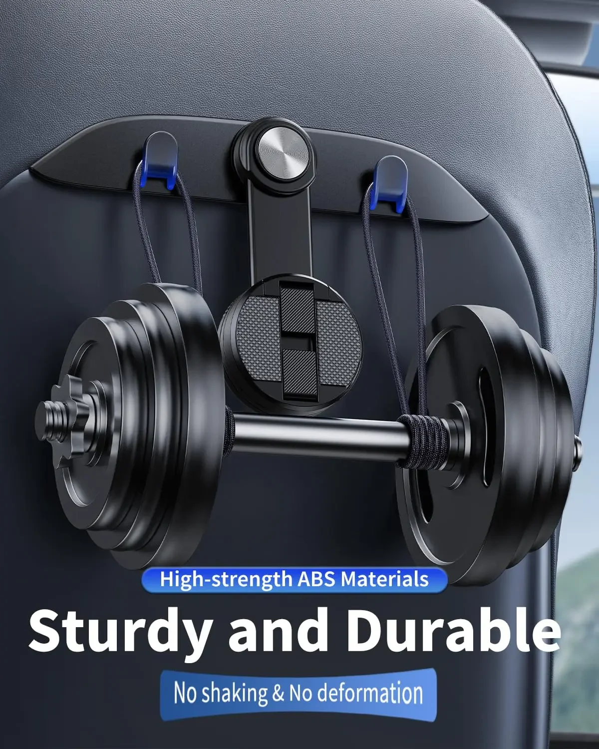 Eary Car Seat Hook Magnetic Phone Holder for Tesla Model Y Juniper 3 Highland 2026 Car Storage Purse/Bag/Hat Stand for iPhone 17